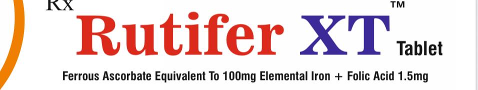 Rutifer XT - Iron & Folic Acid Supplement